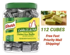 Knorr Chicken Flavor Bouillon Cubes  112 Cubes Jar Exp Jun 2026