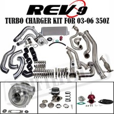 Rev9 Complete Bolt On T3 60-1 Turbo Charger Kit Fits 03-06 350z Z33g35 Vq35de