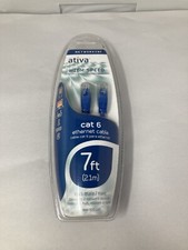 Ativa Cat 6 Network Cable 7ft- High Speed Ethernet Cable.RJ 45 MALE/MALE