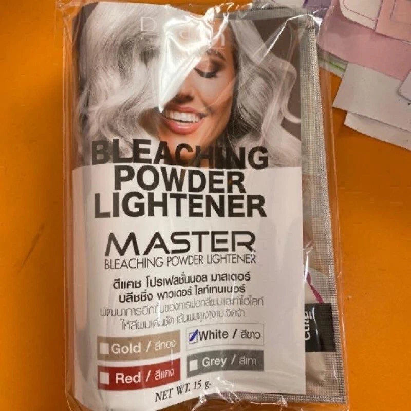 2X Dcash Crema Blanqueadora de Cabello, Polvo Blanqueador/Polvo Blanqueador de Cabello Set/Blanco. Foto 2 de 4