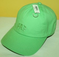 NWT GAP LOGO Twill Baseball Hat Cap Adjustable Strapback OSFA Light Green H7