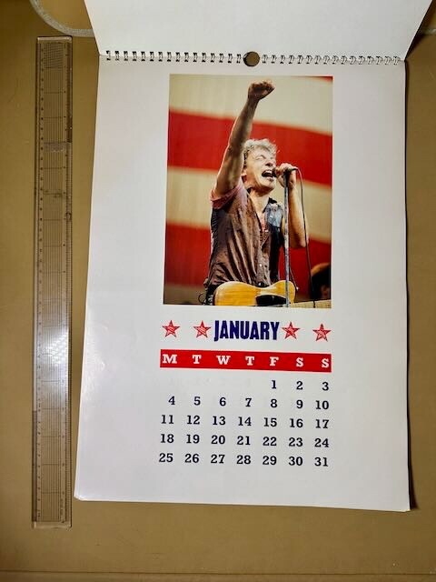 BRUCE SPRINGSTEEN 1988 Calendar - Vintage Collectible Memorabilia image 3