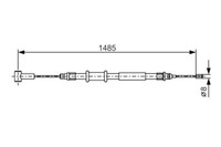 Bosch Handbremsseil L/R FüR Jumper 2 Ducato Boxer 2.0D-3.0D 04.06- OE
