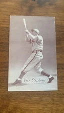 1947-1966 Vern Stephens St. Louis Browns Exhibit Supply Baseball Card