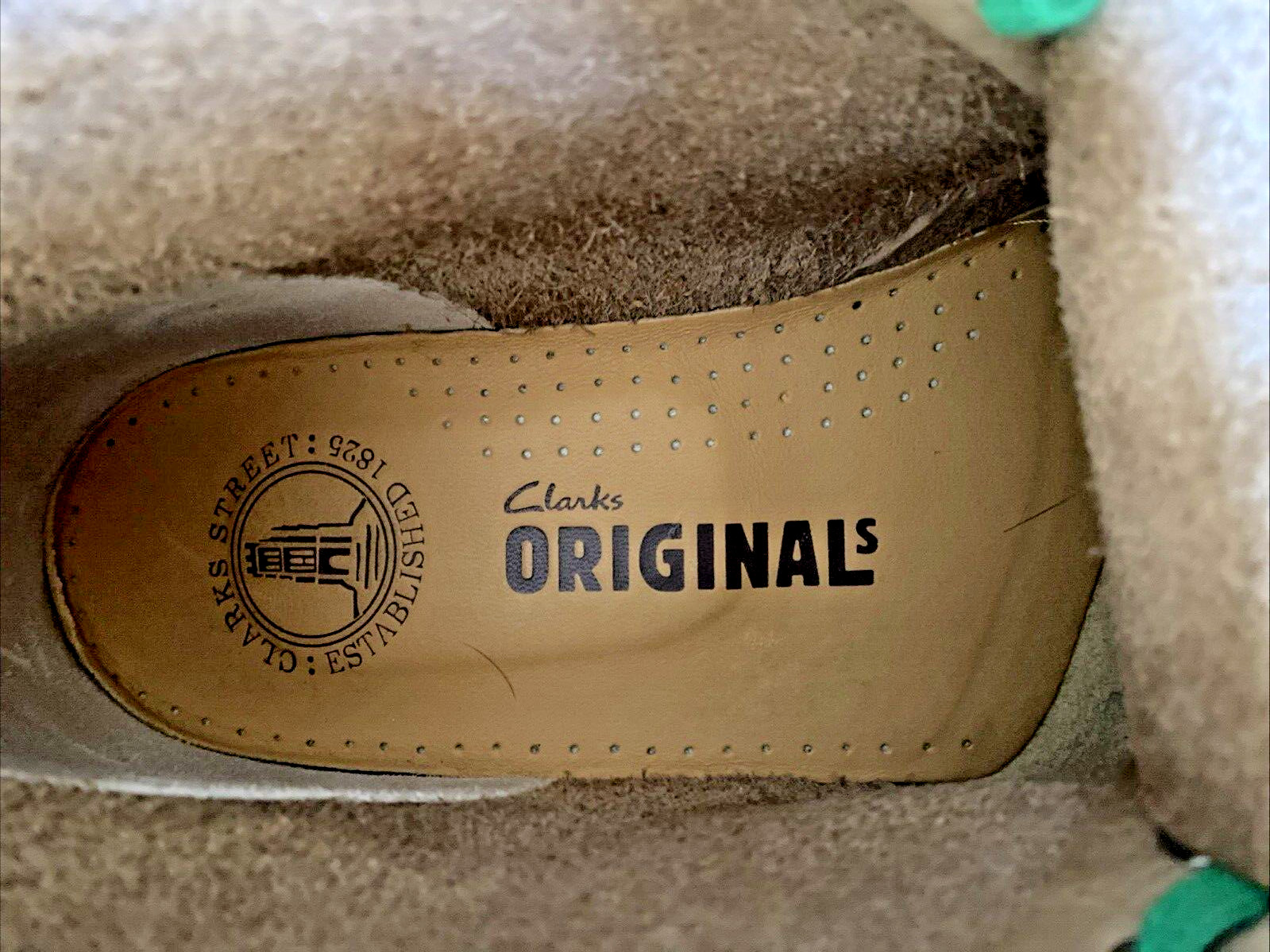 Clarks DESERT Boots SAND COMBI GREEN GB 8.5 US 9 Rare image 10