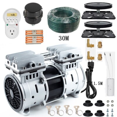 5.2CFM 3/4HP Lake Pond Aerator Pump Aeration Compressor 100' Tube 3 Acre Pond