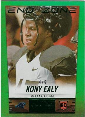 KONY EALY END ZONE EMERALD #4/6 MISSOURI TIGERS RC  2004 END ZONE SCORE