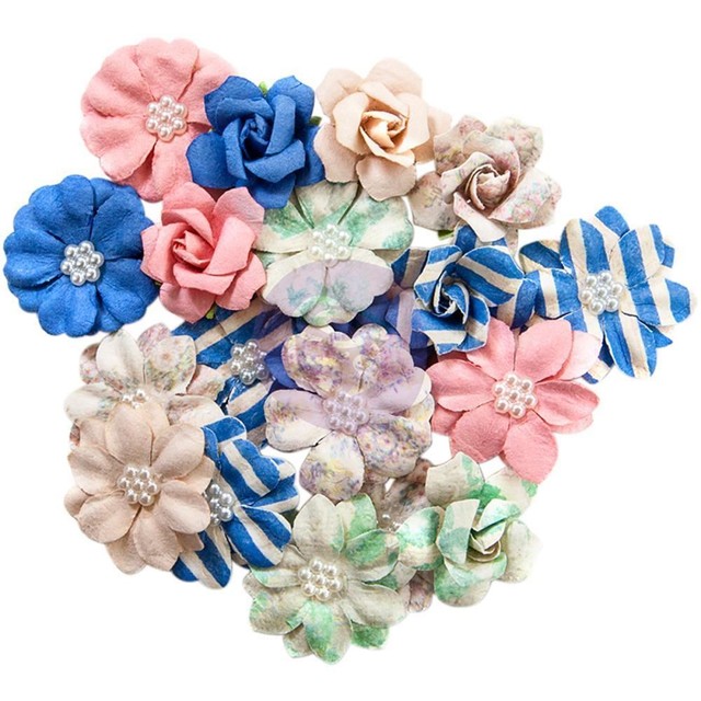 Prima Santorini Mulberry Paper Flowers 20 pkg Firostefa 655350631994 