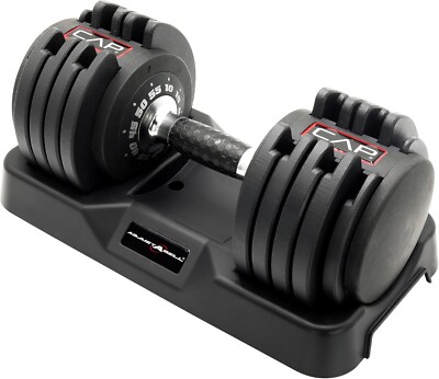 CAP Barbell ADJUSTABELL  Dumbbell |12.5lb, 25lb, 55lb | Single or Pair