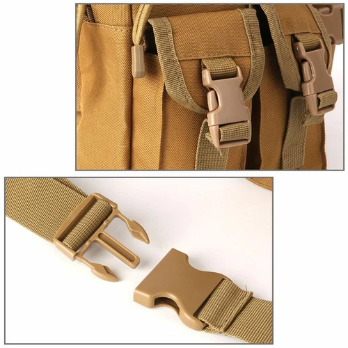 Tactical Waist Pack Tasche mit Trinkflaschentasche Halter Molle Bauchtasche Gürteltasche - Bild 9 von 13