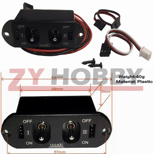 Ricevitore Heavy Duty Con Interruttore On/Off Per JR, Graupner, Futaba, Spectrum - Nuovo - Foto 4