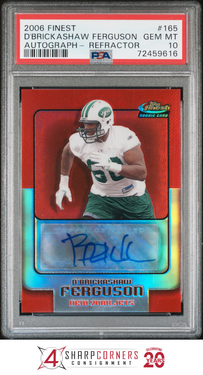 D'Brickashaw Ferguson Finest #165 Autograph- Refractor