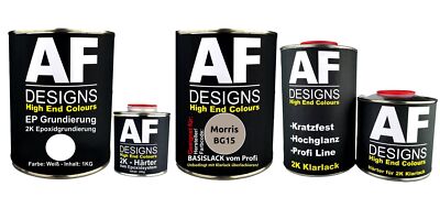 FÜR Morris BG15 Sandy Beige 3.7L Autolack SET 2K Epoxid Grundierung Klarlack