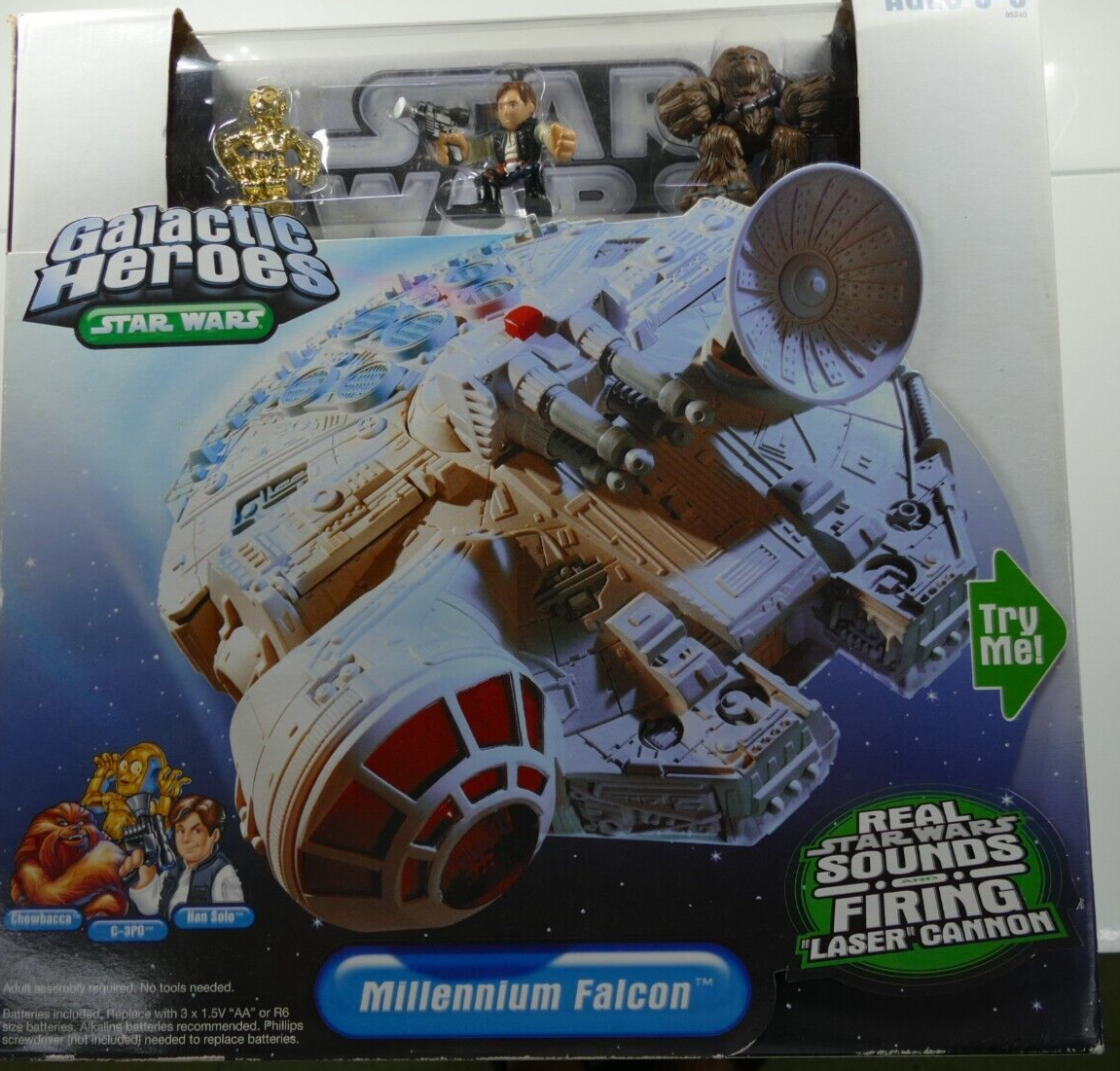 Figurine Star Wars - Han Solo et Faucon Millenium - Jouet pour enfants