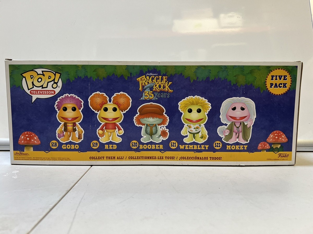 Funko Pop 5-Pack Fraggle Rock Flocked Rare 3000 pieces Funko Shop