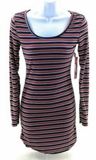 Hot Kiss Juniors Multi Color Stripe Dress Size Medium