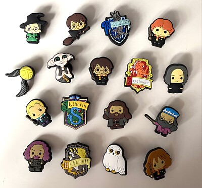 17 PCS HARRY POTTER Inspired SHOE CHARMS Decorations for CLOGS