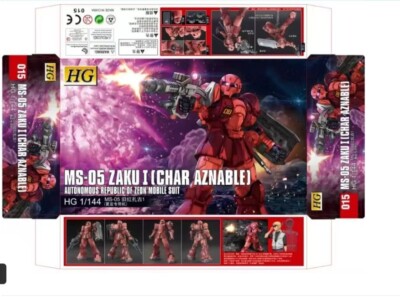 WEIMEI HG 1/144 MS-05 GTO Zaku I Char Aznable Assembly Model