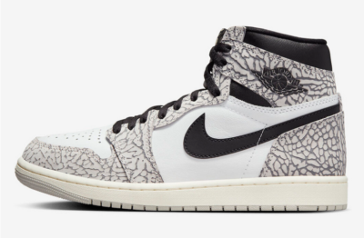Size 9 - Air Jordan 1 Retro OG High White Cement for sale online