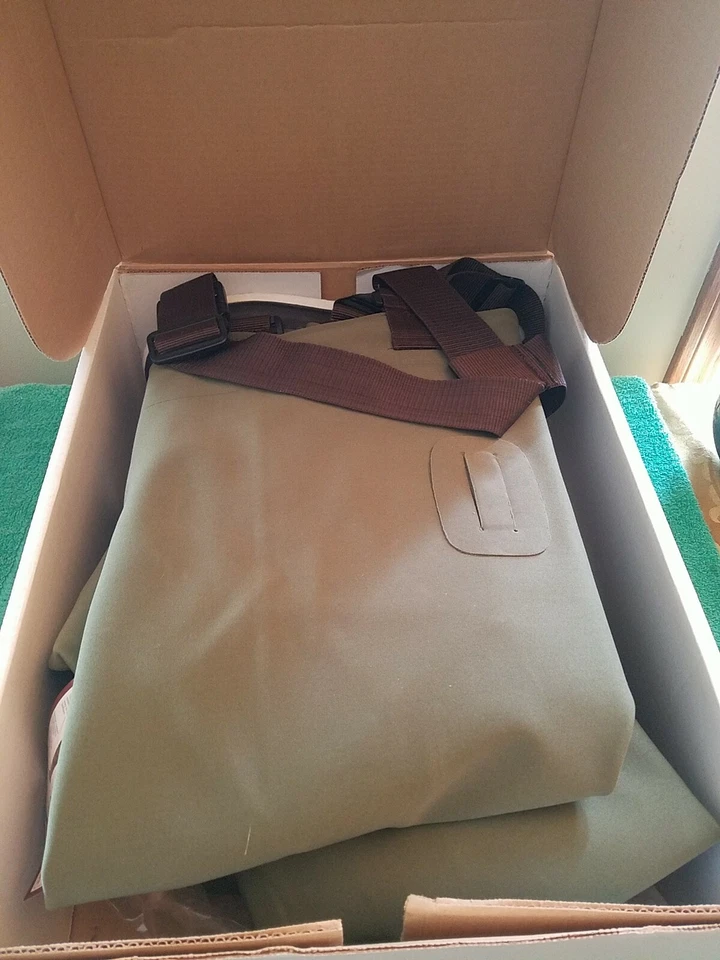 Vadeadores de pecho de nailon elástico de 3 capas ProLiners para hombre talla 8 caqui  Foto 4 de 4