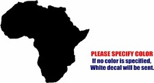 Vinyl Decal Sticker - AFRICA Map Car Truck Bumper Window Laptop Wall JDM Fun 6"