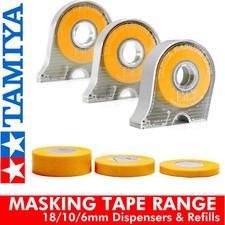 Tamiya MASKING TAPE & DISPENSER modellers range 6 / 10 / 12mm 18m roll 