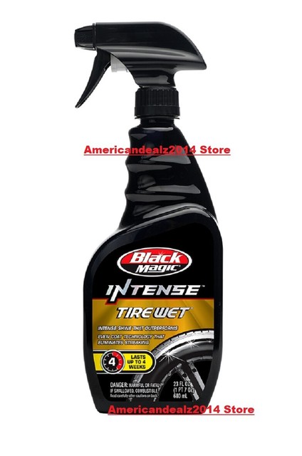 Black Magic 120080 Intense Tire Wet Shine Cleaner Spray 23 Oz For Sale Online Ebay
