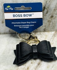 Kyzyl Ritzy Boss Bow Attachable Diaper Bag Charm-New-Black