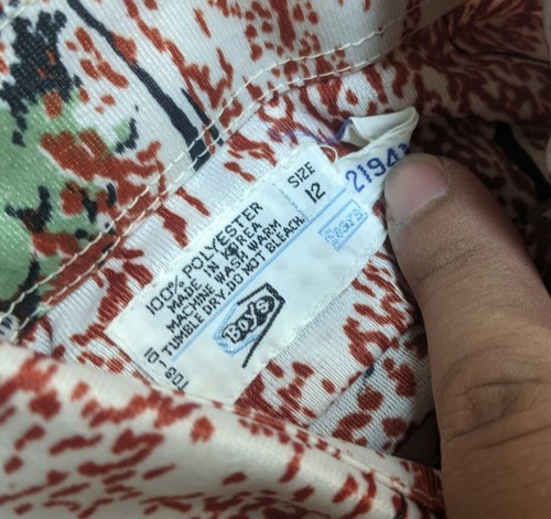 VTG 70s Sears Boys AOP Polyester Downhill Alpine Ski Snow Button Shirt Kids 12 - Picture 3 of 9