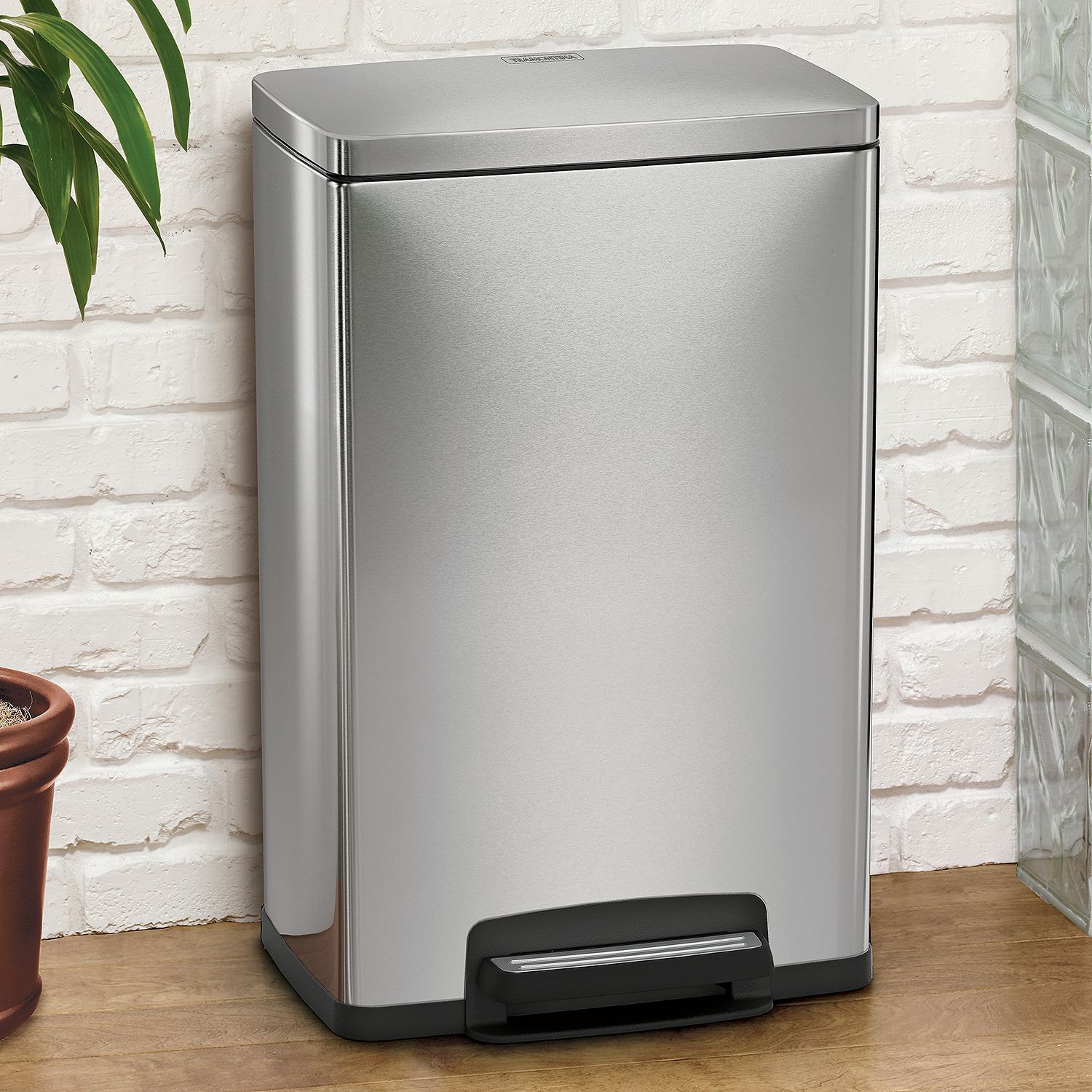 New ! Tramontina 13 Gal Step Trash Can, Stainless Steel With Freshener System eBay