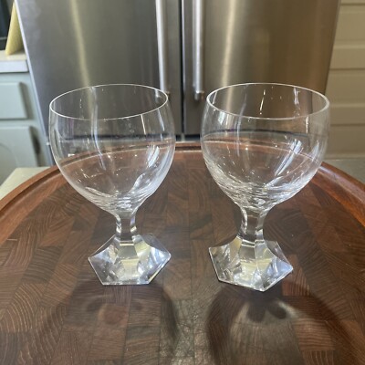 Rosenthal Studio-Line Bacchus Glass Crystal Wine Glasses 5 1/2  h. (Set of 2)