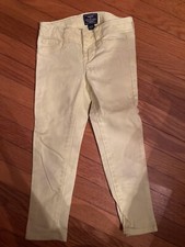 Girls Gapkids Super Skinny Skimmer Sz 6 Yellow Jeans