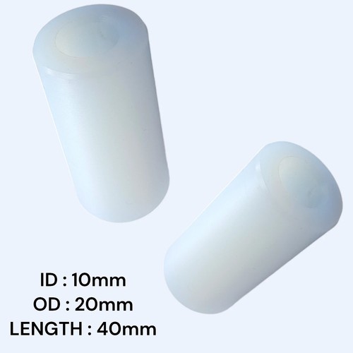 Distanziale cespuglio nylon 10 mm distanza rondella standoff boccole rotonde tubo collare alzatubo - Foto 28 di 35