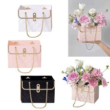 Flower Paper Box Bouquet Storage Bucket Florist Bag Handbag Wedding Decor New