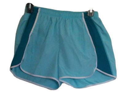 Womens C9 Light Teal Blue Athletic Running Shorts Size S Lining Drawstring NWOT