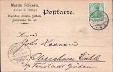 Martin Folkerts,Jever ( i. Oldbg.) Depeschen ...
