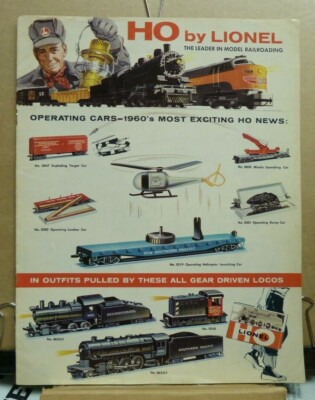 Vtg Sales Ad Product Brochure Hobby Train Catalog: 1960 Lionel HO