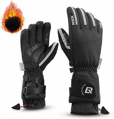 ROCKBROS Winter Winddicht Handschuhe Warm Fahrrad Motorrad Skihandschuhe