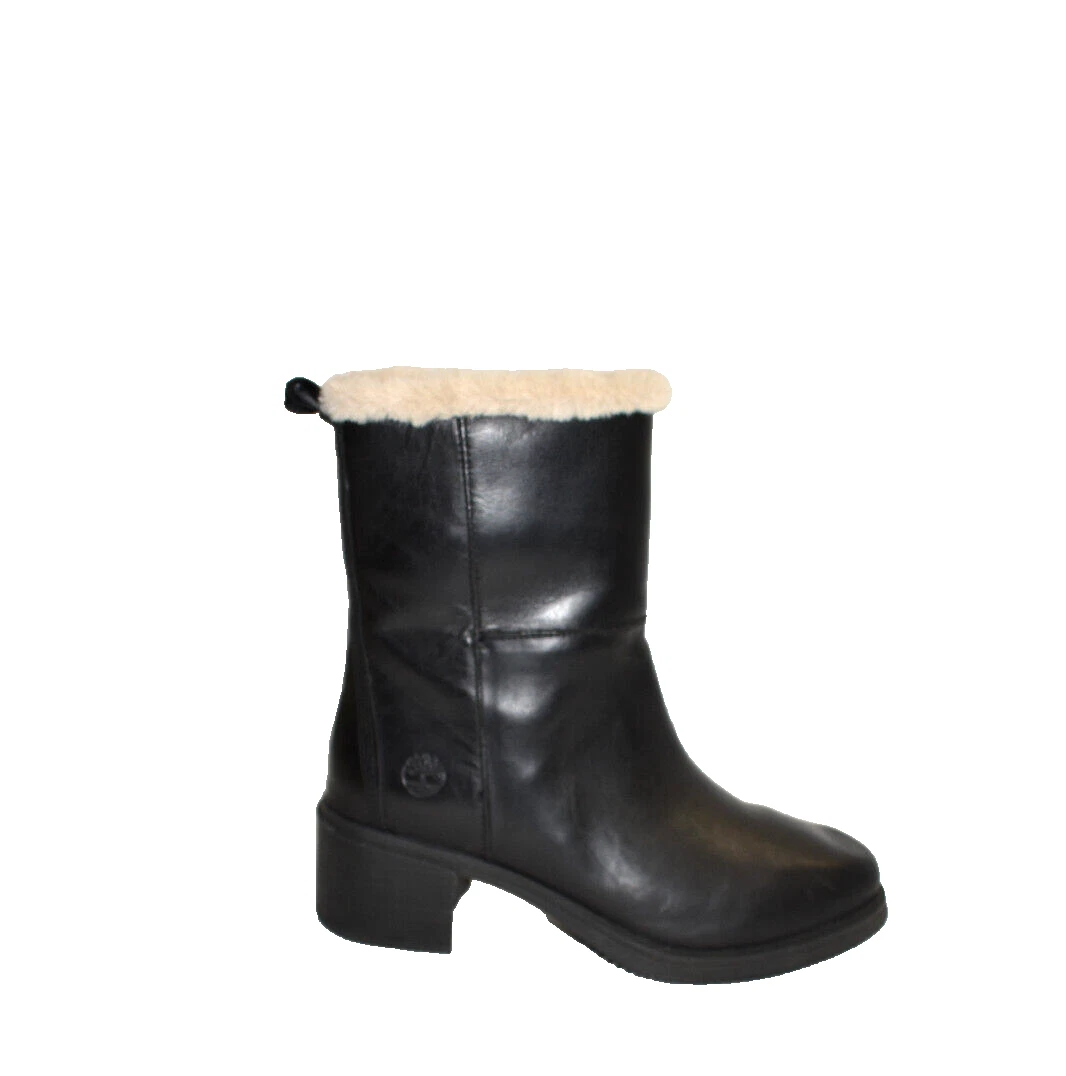 Nuovo! TIMBERLAND STIVALI INVERNALI DONNA DALSTON VIBE FODERATI CALDI 8 US NERI DD429