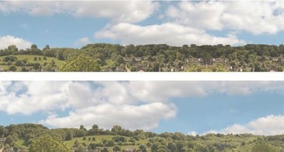 ID Backscene Vorstadt OO Spur Scenery Kulisse 15''x10  Set A Art Printers ID115C