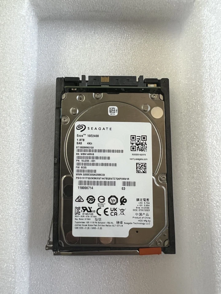 EMC 005053155 1.8TB D4-2S10-1800 10K 2.5" SAS unity XT 380 480 Hard Drive HDD - Image 2 of 3