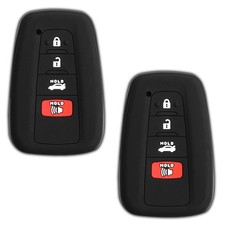 2x Remote Key Fob Silicone Skin 4btn Cover For Toyota Camry Hyq14fbc