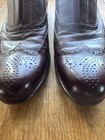 Gravati Women’s Wingtip Slip On Loafers Lace less Brown Leather 10.5 Italy — photo 2