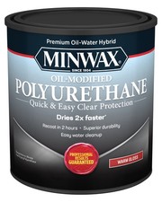 Water-Based Oil-Modified Polyurethane, Clear, 1 Quart, 1 Piece, 1 Pack 