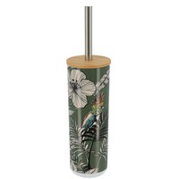 ToilettenbüRste KlobüRste Wc-Garnitur BüRste GrüN 9X9X37Cm Deko Boho GeblüMt