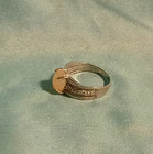 Faux Oval Solitair Set in Silver Plate size 6.5 — photo 4