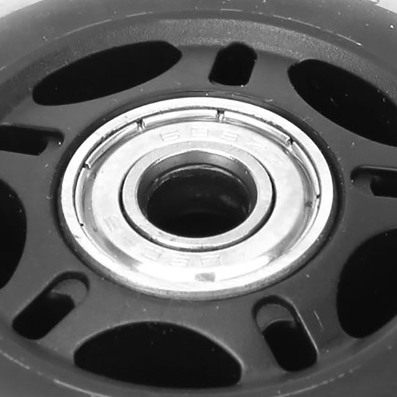3in Casters Wheel Black Transparent Silent PU With 608ZZ Bearing Skates Luggage