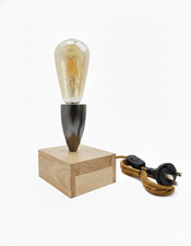 Modern Bedside Table Lamp Geometric Wire Cage Lights Copper Chrome Black