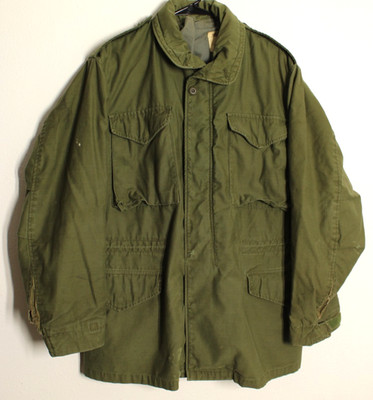 US ARMY Vietnam Military 68' Cold Weather M65 Med Long OG-107 Field Jacket ALPHA