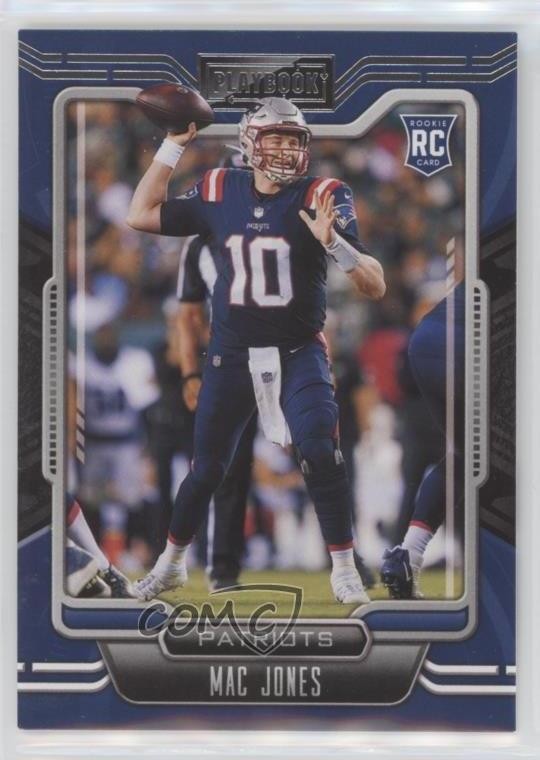 2021 Panini Playbook Rookie Mac Jones #109 ib6